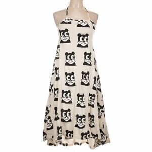 NUNUNU Curious Much Collar Dress Natural NWT Women’s Size 12
